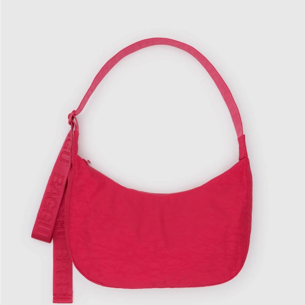 Baggu Candy Red Medium Crescent Bag